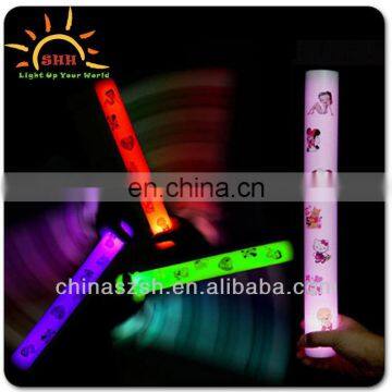 Multicolor Sound Activated LED Foam Cheer Sticks, factory outlet