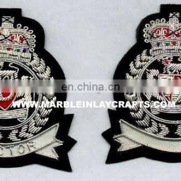 2015 New Zari Hand Embroidery Badges