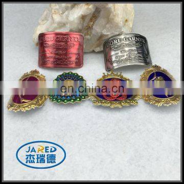 Factory Price Custom Luxury Metal Two Tone Color Printed 3d Wine Emblem Label With Good Sticker photo-5