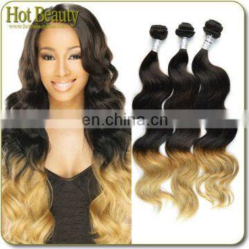 Different Size Different Colors Hair Virgin Brazilian Cheap Ombre Hair Extension