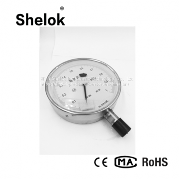 High precision stainless steel pressure gauge manometer price