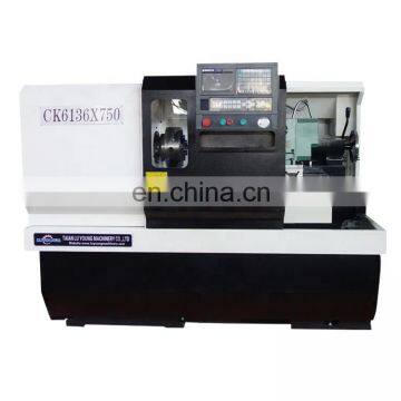 CK6136 High Quality Flat Bed 3 Jaw Hydraulic Automatic Chuck Cnc Lathe photo-2