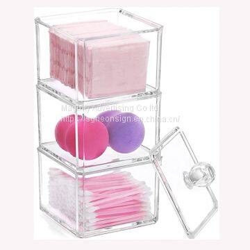 Two Layer Acrylic Container Nail Polish Display Shelf Makeup Case Cosmetic photo-4