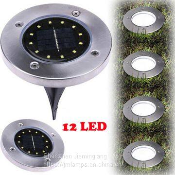 12 LED Solar Ground Lights Outdoor 4 Pack 8 LED Path Way Garden Decking Garden Path Spot Recessed Inground Lighting JML-SGL-12LEDS photo-3