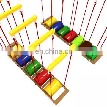 High Quality Children Ropes Courses Adventure Popular Adventure Outdoor Wooden Climbing Frame for Sale