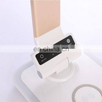 Dimmable Touch Switch QI Wireless Charging Led Table Lamp, DC12V, 2pcs USB Port for Home, Study, Room, Hotel photo-6