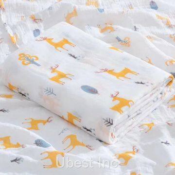New Design 100% Cotton Crochet Blankets Baby Muslin Swaddle Kids photo-3