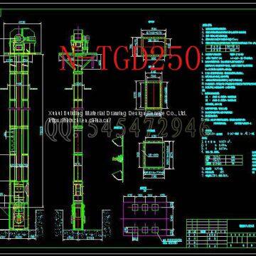 N-TGD1000 steel belt bucket elevator drawings FullMachining drawings