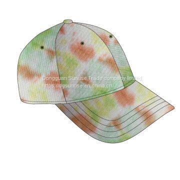 6p tied dyed cap