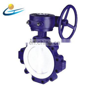 D371X Pn16 4inch PTFE Seat Lug Type Wafer Butterfly Valve