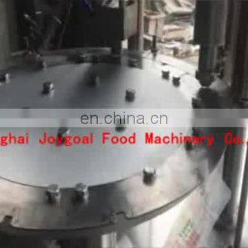 Easy to copperating two headds semi-automatic stand up pouch doy pack juice filling and capping machine