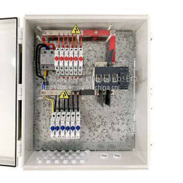 ZJBENY BHS-12/1 1500V DC Solar PV Combiner Box 12 In 1 Out 250A DC Isolator Switch for On/Off Grid Solar Panel System