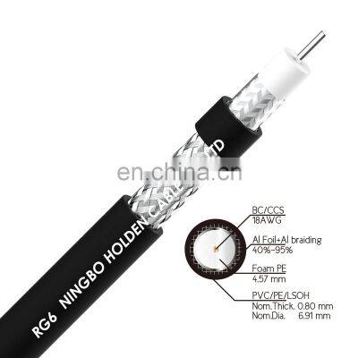 Cctv Camera Coaxial Rg59 Rg6 Rg11cable Rj60 Distance Cheap Wooden Drum Coaxial Cable and Wire