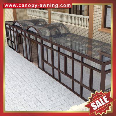 Excllent Outdoor Villa Glass Transparent Alu Aluminum Aluminium Alloy Sunroom Sun House Cabin Shed Kits China photo-2