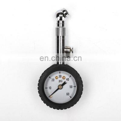 Mechanical high- accuracy automobile tire pressure gauge can deflate manual portable metal tube tire pressure gauge