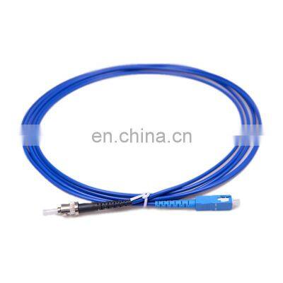 SC-ST Spiral Armored Optical Single Mode Simplex Fiber Optic Patch cord Fiber Jumper fiber optic armored patch cord