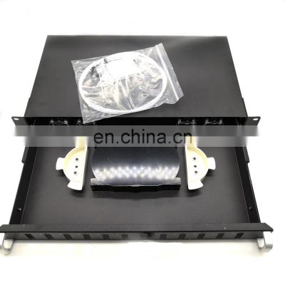 cold roll steel made 1u 2u 3u 19 inch fiber patch panel optic equipment