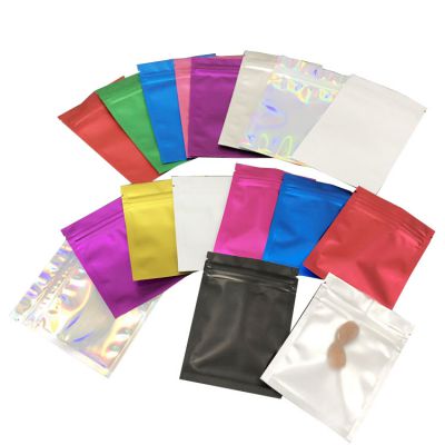 sample size coffee bean bag smell proof mylar bags black white green blue pink red color aluminum foil small packaging mylar zip