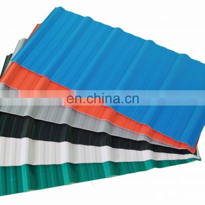 Excellent color fastness pvc roof sheet upvc plastic roofing for Chile Anti-Corrosion PVC Corrugated Colonial