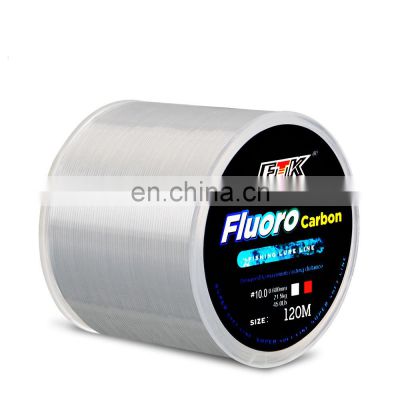 New Design Nylon fishing line 120m 6 colors Strong Pull fluorocarbon fishing line