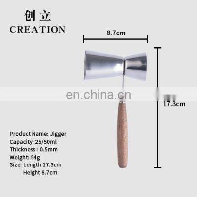 Creation 15/30ml Cocktail Stainless Steel Jigger With Handle photo-3