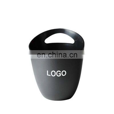 Logo Printed 3L Single Handle Plastic Ice Bucket