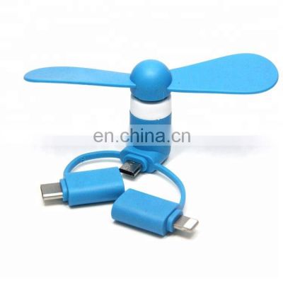 Wholesale Summer Promotional Portable Mobile Phone USB Mini Fan Android Mobile Phones MF006