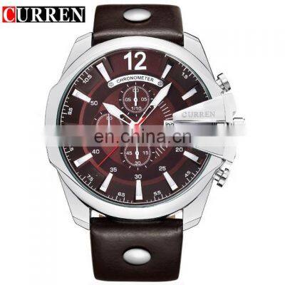 Curren 8176 Men Top Selling Luxury Brand Quartz Rose Gold Watches  Fashion Male Clock Watch