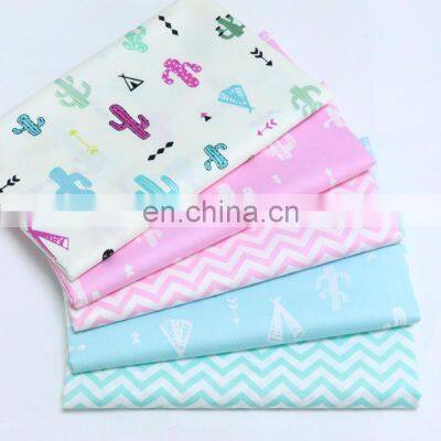 wholesale  Cartoon cactus corrugated home textile bed fabric cotton twill printing fabric