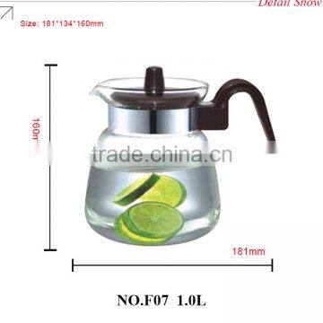 2016 New 1000ml 34oz Promotion Transparent Water Pot Water Carafe Glass Water Kettle photo-2