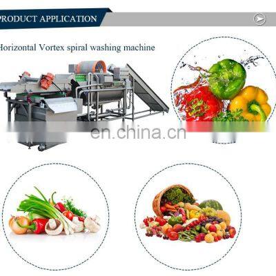 Horizontal Vortex Spiral Washing Machine Used to Wash Small Scale Industrie Machine Washer for Taro/vegetable Washing Machine