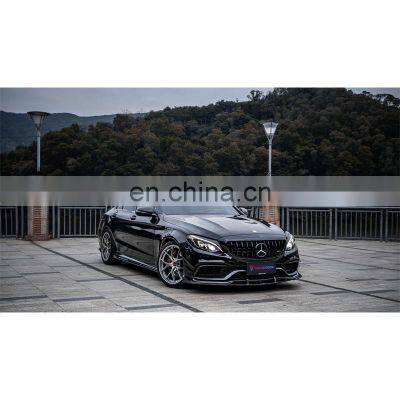 Custom Light Weight High Gloss Perfect Fitment Aerodynamic C63S Sedan Front Middle Bull Bar Bumper Lip for Mercedes W205 photo-5