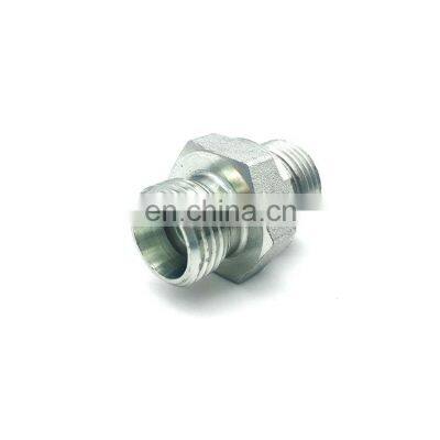 Quick connect hydraulic tube and pipe threaded connector hose fittings