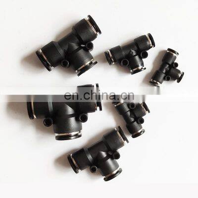 MPE-4 6 8 10 12 16 T Plastic Three-way Quick-connect PE Pneumatic Parts Joint Pipe Fitting photo-5