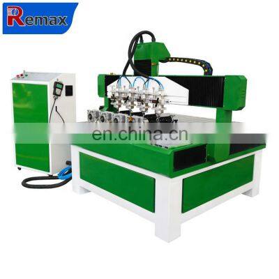1212 3D Cnc Router Woodworking Machine 4 Heads 4 Axis Cylinder Wood Cnc Router photo-4