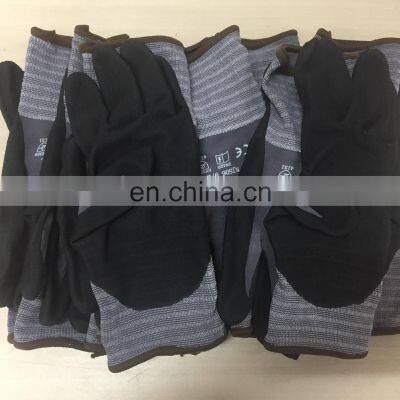 15 Gauge Nylon Wrapped Spandex Micro Foam Nitrile Coated Garden Work Gloves photo-5