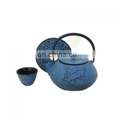 China 1.2 L Cast Iron Teapot Top Quality Chinese Thick Cast Iron Tea Pot with Laser Logo on the bottom of Teapot