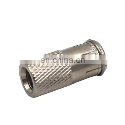 F male connector for RG58/RG589/RG6,high quality rf connector Nickel plated