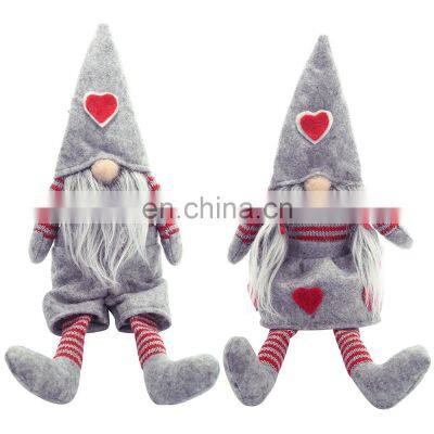 Christmas Faceless Doll Long Hat Gnome Santa Xmas Tree Hanging Ornament Doll Decoration Home Pendant Gifts