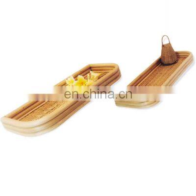 Hot Sale Decorative Rattan Wall Shelf Minimalist Simple Rack Wicker Float Shelf Wholesale Vietnam Supplier
