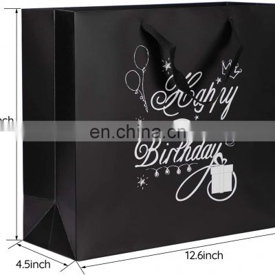 Wholesale Custom Packaging Craft Brown Kraft Paper Shopping Bag with Handle