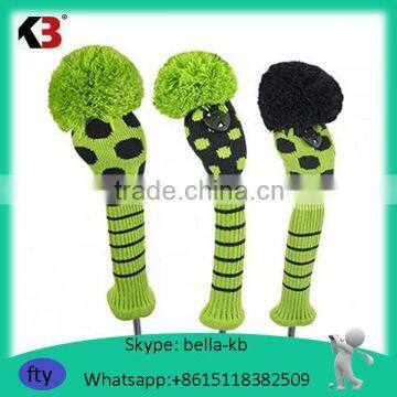 2016 Top popular high quality custom made golf driver headcover golf anime headcover number tag golf headcovers