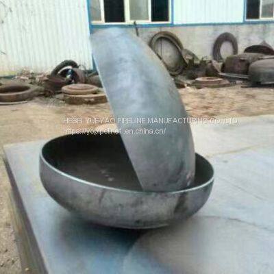 Black Carbon Steel Pipe End Dish End steel pipe cap