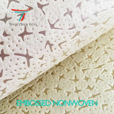 tela no tejida embossed flower wrapping nonwoven fabric supplier