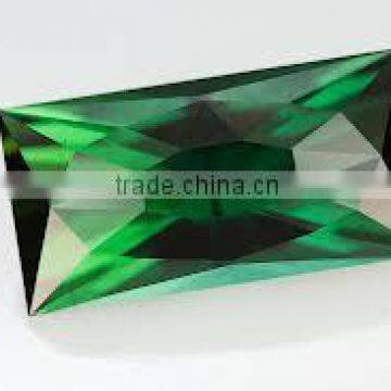 Green Tourmaline fancy cut