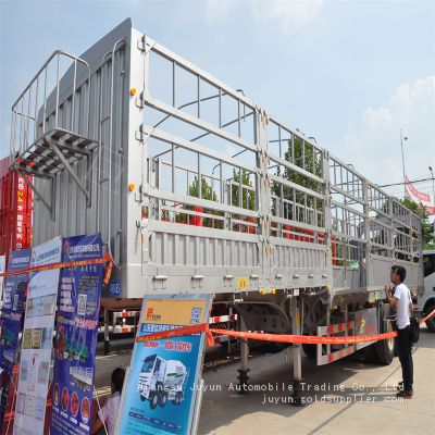 Three bridge gantry transport semi-trailer flat plates Gooseneck styleExport semi-trailer