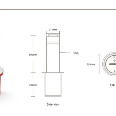 Original Factory Anti Impact Road Protection Manual Steel Bollards Safety Barrier 4mm Pedestrian Access Removable Bollard photo-5