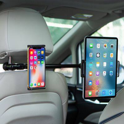 Car Rear Pillow Phone Holder For IPhone Xiaomi IPad Tablet 4-11/12.9 Inch Tablet Car Stand Seat Rear Headrest Mounting Bracket