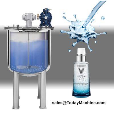 Homogenizer Liquid Soap Shampoo Cosmetic Heated Chemical Mixing Tank with Agitator