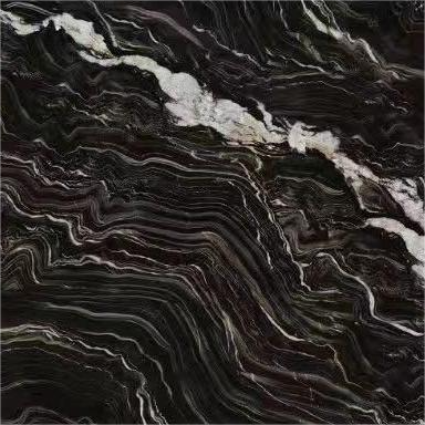 Dark Color 600X600mm Vitrified Ceramic Glazed Polished Porcelain Marble Floor Wall Tile photo-2
